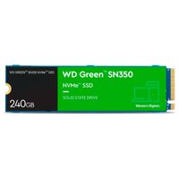 SSD 240GB Western Digital Green SN350, PCIe Gen3, M.2 2280, Leitura/Grav. 2400/900MB/s - WDS240G2G0C
