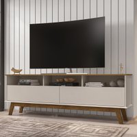 Rack Para Tv Até 65 Polegadas Elegant 2 Portas Cinamomo/off White -  Móveis Bechara