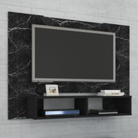 Painel para TV Até 42 Polegadas Navi Preto Fosco - Móveis Bechara