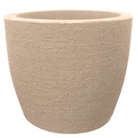 Vaso Cônico Japi de Planta Arranjo de Chão para Jardim 42x33cm Polipropileno Europa Mármore