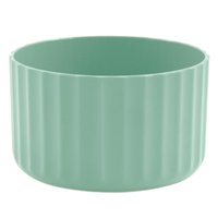 Vaso De Flor Mini Decorativo Planta Cacto Groove Jardim Verde Menta Fechado OU