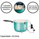 Panela Pipoqueira Supra Colors Antiaderente com Tampa de Vidro 4,8L MTA Turquesa