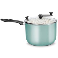 Panela Pipoqueira Supra Colors Antiaderente com Tampa de Vidro 4,8L MTA Turquesa