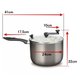 Panela Pipoqueira Supra Colors Antiaderente com Tampa de Vidro 4,8L MTA Turquesa