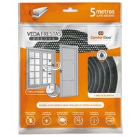 Veda Frestas Escova 10x7mm Fita Adesiva Janela de Correr 5m ¿Comfort Door Cinza