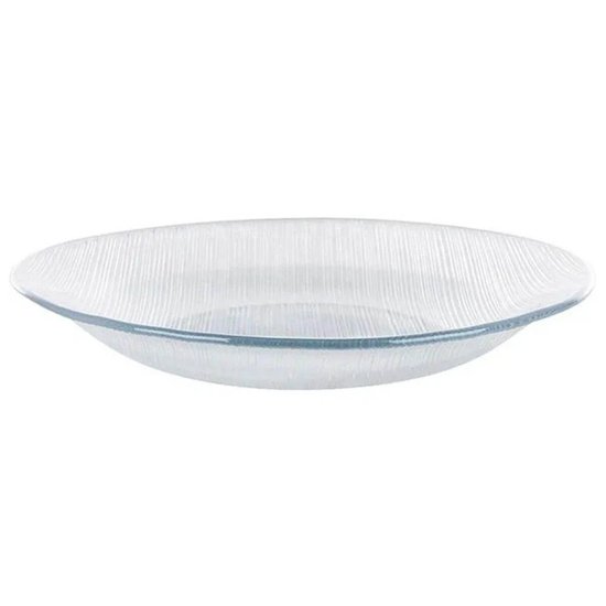 Prato Fundo Avulso Duralex Prato de Vidro Redondo Diamante 22cm Nadir Transparente