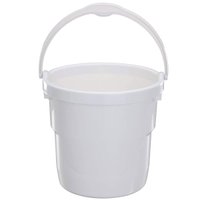 Balde de Plástico com 8L Alça e Marcador de Litros Interno Astra Branco