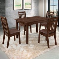 Mesa De Jantar 4 Lugares Sofia Castanho Rust/marrom Tx - Art Panta