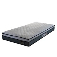 Colchão Solteiro Espuma D33 Pillow Top Millenium 88x188x19cm Cinza/Branco Hellen - Suporta até 120kg por Pessoa Colchão Solteiro Espuma D33 Pillow Top Millenium 88x188x19cm Cinza/Branco Hellen - Suporta até 120kg por Pessoa