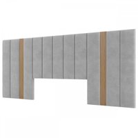 Cabeceira Casal Estofada 100% Mdf Freijo/liso Tw196 - Dalla Costa
