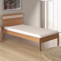 Cama De Solteiro Amendoa/branco Cm8010 - Tecno Mobili