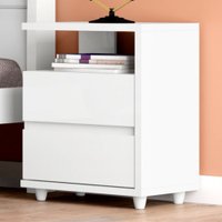 Mesa De Cabeceira Lacy 2 Gavetas Flex Branco - Henn
