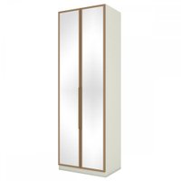Guarda-roupa Solteiro Modulado Predileto 2 Portas 3 Gavetas Com Espelho Areia Hp/jequitiba - Henn