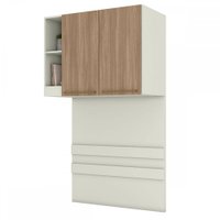 Guarda-roupa Solteiro Modulado Predileto 2 Portas Areia/jequitiba - Henn