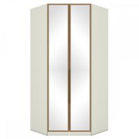 Guarda-roupa Solteiro Modulado Predileto 2 Portas Com Espelho Areia Hp/jequitiba - Henn