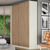 Guarda-roupa Solteiro Modulado Predileto 2 Portas 3 Gavetas Areia Hp/jequitiba - Henn