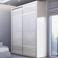 Guarda-roupa Solteiro 2 Portas 2 Gavetas 100% Mdf Off White Tw601 - Dalla Costa