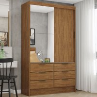 Guarda-roupa Sevilha 2 Portas 6 Gavetas Freijo - Carioca Móveis