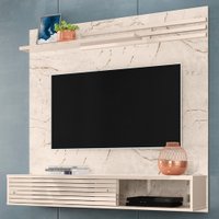 Painel Para Tv Até 55 Polegadas Frizz 2 Portas Sublime Calacata/off White - Madetec