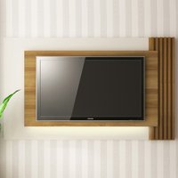 Painel Para Tv Até 65 Polegadas Com Led Natural/off White Pl3003 - Tecno Mobili