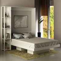 Cama De Casal Articulável 4 Prateleiras Branco Cm8014 - Tecno Mobili