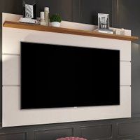 Painel Para Tv Até 60 Polegadas Vivare New 1 Prateleira Off White/freijo - Giga Móveis