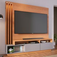 Estante Para Tv Até 75 Polegadas Humaitá 2 Portas Freijó/cinza Fosco - Colibri