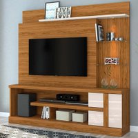 Estante Para Tv Até 55 Polegadas Alan 1 Porta 4 Prateleiras  Naturale/off White - Madetec