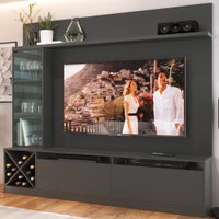 Estante Para Tv Até 60 Polegadas 3 Portas Grafite - Pnr Móveis