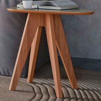 Mesa De Canto Orgânica 100% Mdf Off White/freijo Tb614 - Dalla Costa