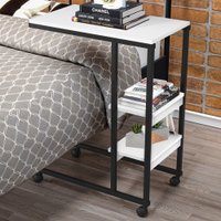 Mesa De Canto Fit 2 Prateleiras Preto/branco - Art Panta