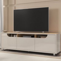 Rack Para Tv Até 60 Polegadas Jersey 2 Portas 1 Gaveta Off White/noce - Casa D