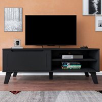Rack Para Tv Até 60 Polegadas Lotus 1 Porta Preto - Artely Móveis