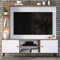 Estante Para Tv Até 50 Polegadas 2 Portas Branco/montana 2040 - Quiditá