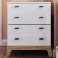 Cômoda Infantil Favo De Mel 4 Gavetas Branco - Completa Móveis