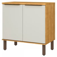 Balcão De Cozinha Verace 80 Cm 2 Portas 1 Prateleira Marrocos/off White - Mx Móveis