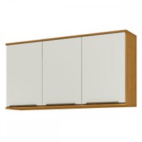 Armário Aéreo Cozinha Verace 120 Cm 3 Portas 1 Prateleira Marrocos/off White - Mx Móveis
