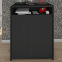 Armário Para Escritório Cool 2 Portas Preto - Artany
