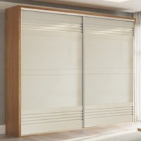 Guarda-roupa Casal 2 Portas 4 Gavetas 100% Mdf Freijo/off White Tw603 - Dalla Costa