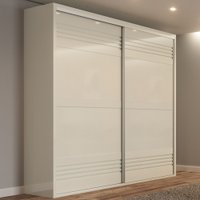 Guarda-roupa Casal 2 Portas 2 Gavetas 100% Mdf Off White Tw602 - Dalla Costa