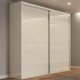 Guarda-roupa Casal 2 Portas 2 Gavetas 100% Mdf Off White Tw602 - Dalla Costa