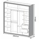 Guarda-roupa Casal 2 Portas 2 Gavetas 100% Mdf Off White Tw602 - Dalla Costa