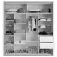 Guarda-roupa Casal 2 Portas 2 Gavetas 100% Mdf Off White Tw602 - Dalla Costa