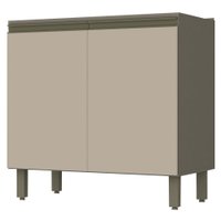 Armário De Cozinha 2 Portas Connect Duna/cristal C64 - Henn