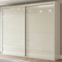 Guarda-roupa Casal 2 Portas 4 Gavetas 100% Mdf Off White Tw603 - Dalla Costa