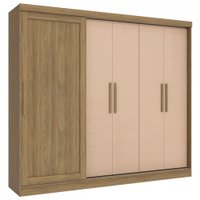 Guarda-roupa Casal 5 Portas 4 Gavetas Nogueira/macadamia N564 - Kappesberg