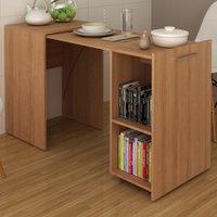 Armário Para Escritório Retrátil 1 Prateleira Amêndoa Me4170 -  Tecno Mobili