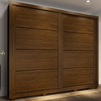 Guarda-roupa Casal Palace 2 Portas 4 Gavetas Castanho Hp - Henn