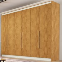 Guarda-roupa Casal Oslo 6 Portas 4 Gavetas 100% Mdf Peroba - Madermaques