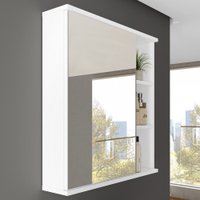 Armário De Banheiro Bia 1 Porta Com Espelho 100% Mdf Branco - Móveis Bosi
